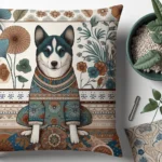 Luksusowe legowisko dla pupila z gratisową poduszką w złote listki!